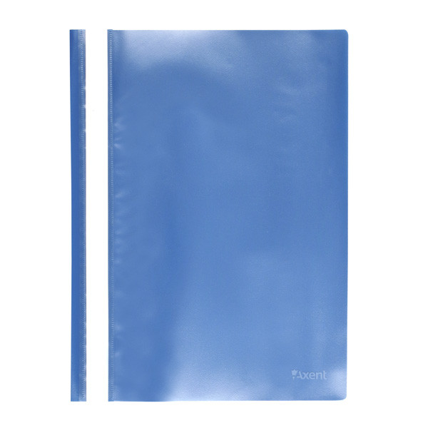 Швидкозшивач А4 Axent 1317-22-A, прозора лицьова сторона, блакитний