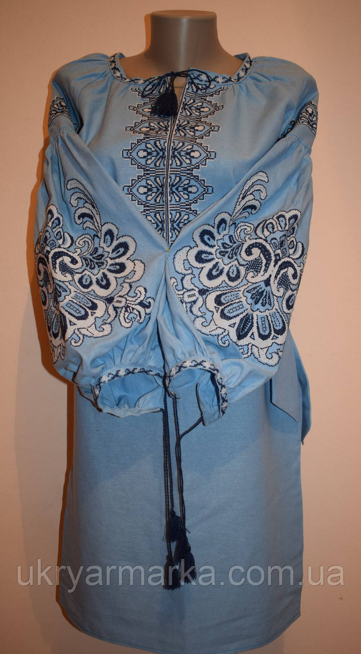 Вишите плаття міді в стилі бохо "Ніжність", фото 1