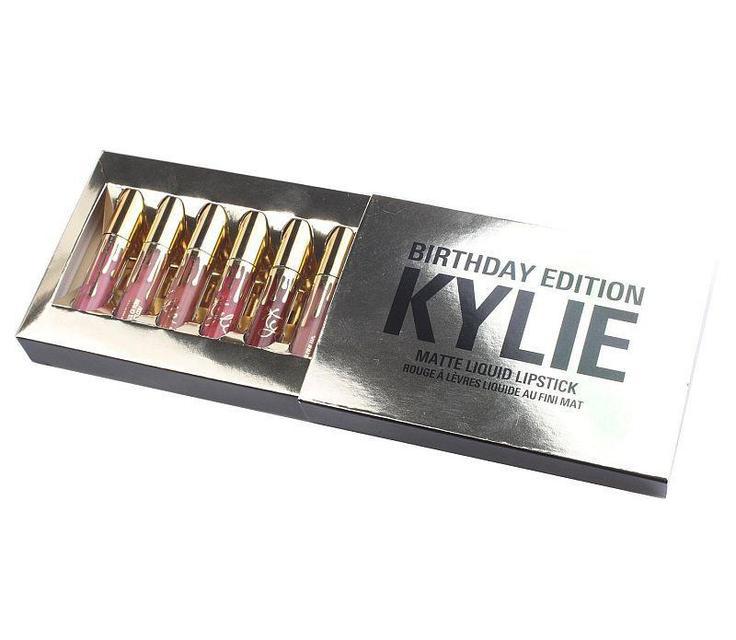 Набір матових помад Kylie Birthday Edition silver