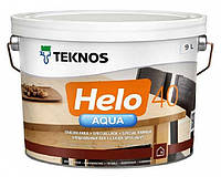 Лак полиуретановый TEKNOS HELO AQUA 40 для паркета и мебели (полуглянцевый) 9 л