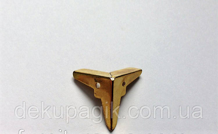 Куточок декоративний-40, золото 1,9х1,9х1,9см