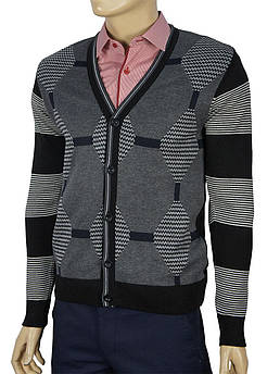 Темна чоловіча кофта на гудзиках Ferraro 0440 Н11