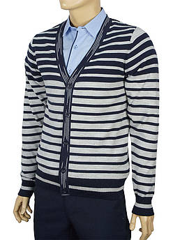 Чоловіча кофта на гудзиках в смужку Ferraro 0440 Н9