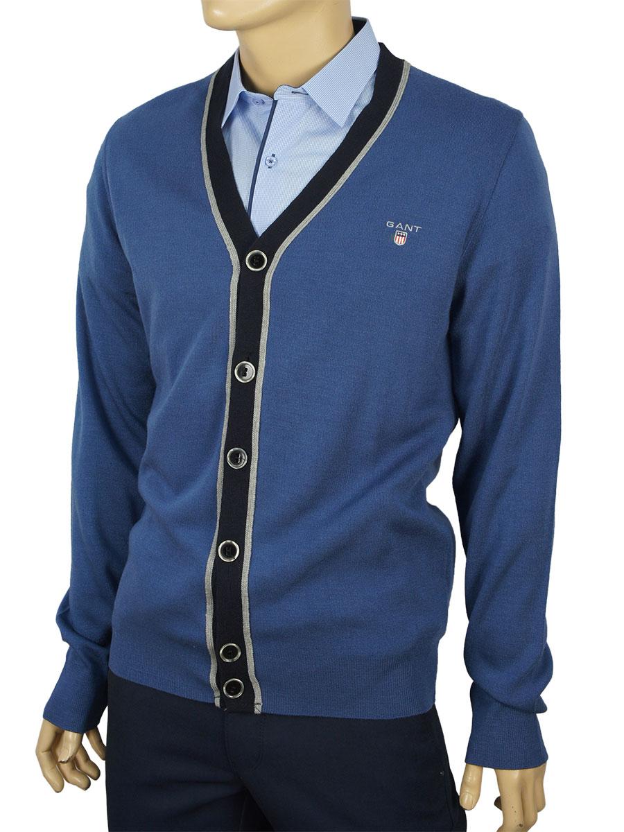 Стильний чоловічий кардиган Vipline-164 на ґудзиках, фото 1