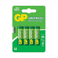 Батарейка GP 15G-U4 4BL сольова R6. AA GREENCELL