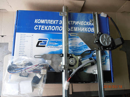 Склопідйомники електричні автомобільні рейкові на автомобілі ВАЗ 2101-2106, фото 2