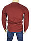 Бордовий чоловічий светр Madmext Man 2199 у великому розмірі, фото 3