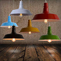 Vintage Loft Color Style [ model bell suspension abajur ] Black / Brown / Green / Grey / Yellow / Blue /