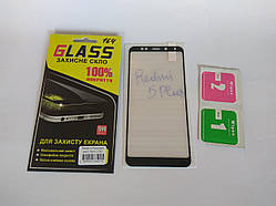 Захисне скло для Xiaomi Redmi 5 Plus full cover з чорними рамками 2,5d  