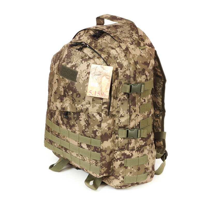 Тактический походный крепкий рюкзак с органайзером 40 литров пиксель - фото 1 - id-p269807896