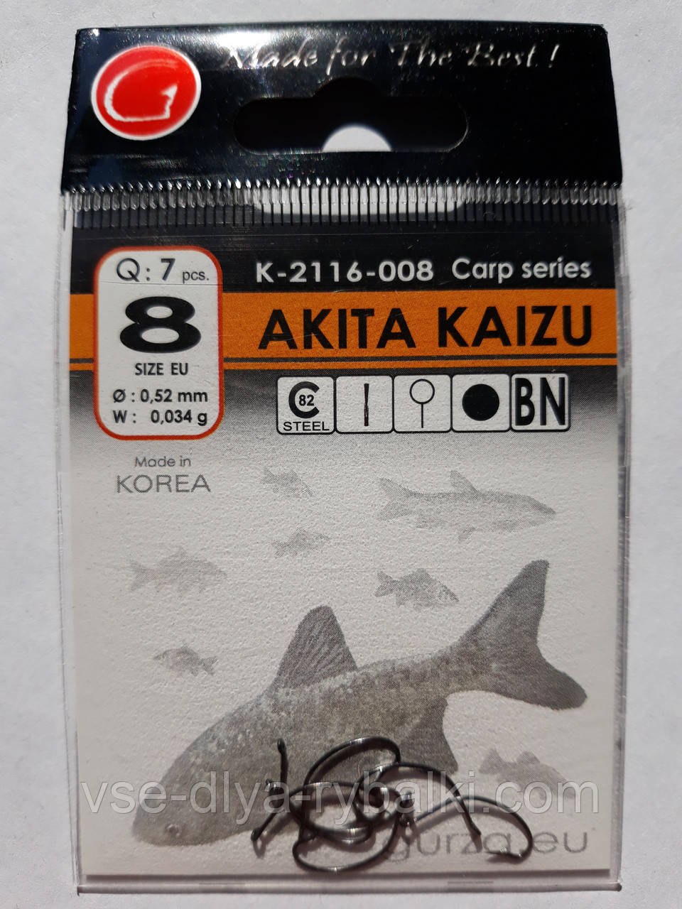 Гачки Gurza akita kaizu № 8, фото 1