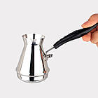 Турка для кави 350 мл - нержавіюча сталь, вузьке горлшко, фото 2