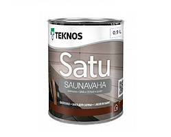 Олія-віск вологозахисна TEKNOS SATU SAUNAVAHA для саун (сірий) 0,9 л
