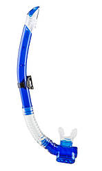 Трубка для дайвінгу 2х клапанна синя Dolvor mod. 159
