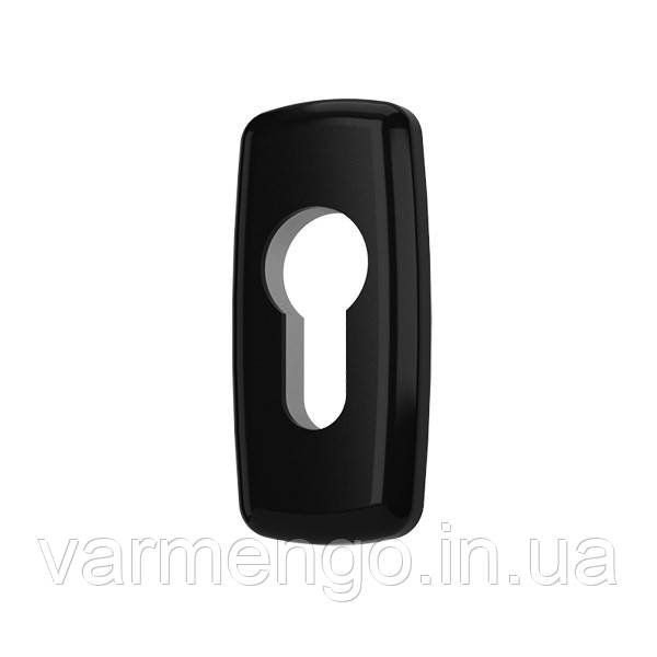 Накладка на циліндр замка, чорна, RAL 9005., фото 1
