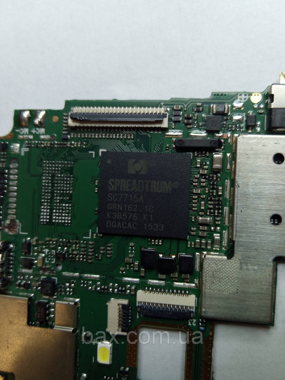 Мікросхема процесора Spreadtrum SC7715A На платі Опис
