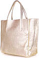 Кожаная сумка POOLPARTY SOHO poolparty-soho-gold золотистая, фото 2