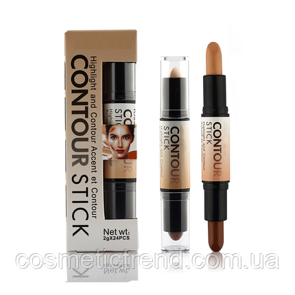 Коректор/консилер хайлайтер-бронзер Creamy 2 in1 Stick Highlighter Bronzer Concealer Ucanbe #A розпродажу!, фото 1