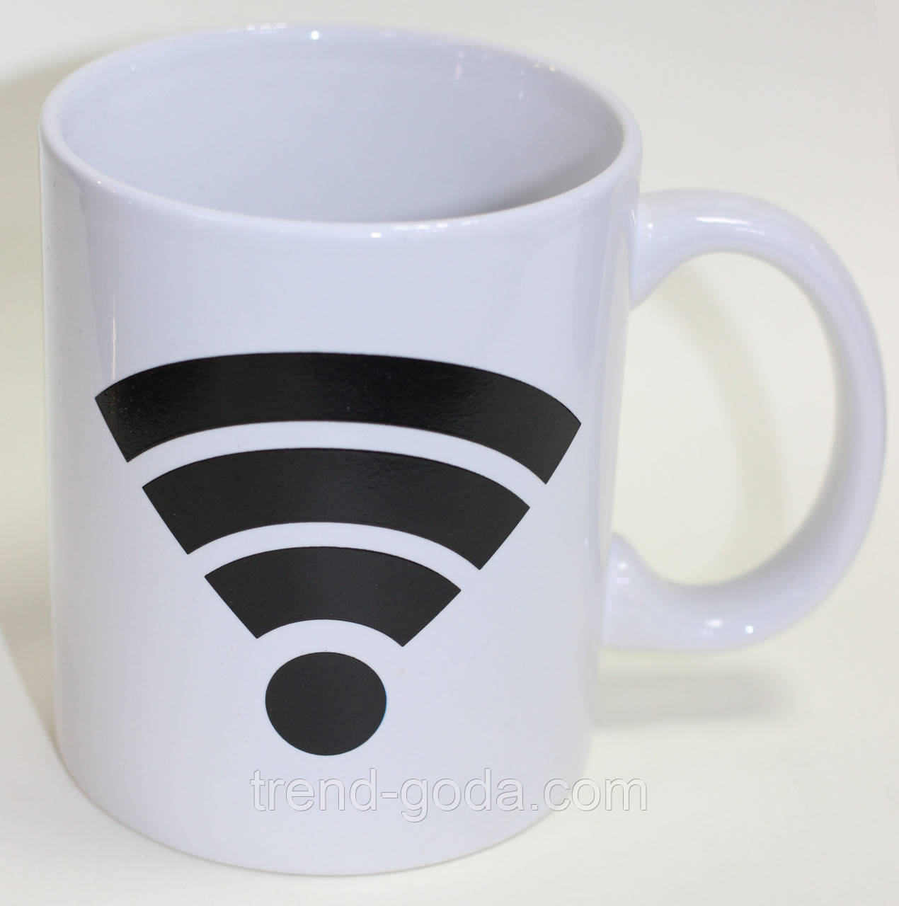 Термо кружка біла із змінним малюнком, Wi-Fi, 380 мл
