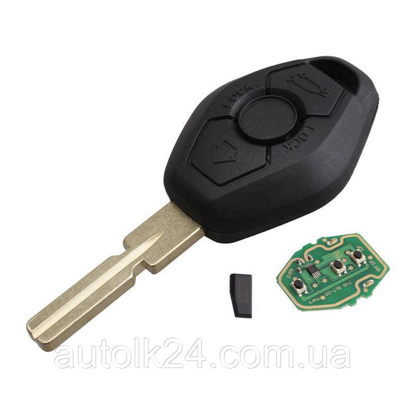 Ключ для BMW 433Mhz chip ID44 лезо HU58