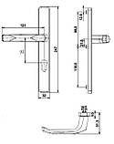 Натискний гарнітур Saturn 32/92/247, чорний (Ral 9005)., фото 2