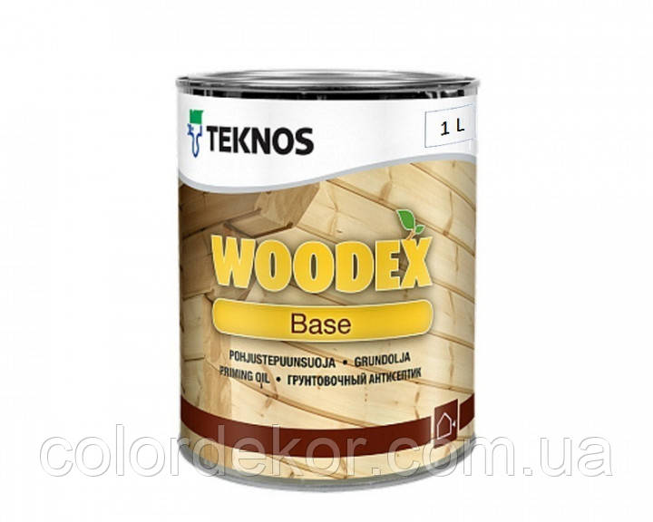 Грунтовка антисептическая TEKNOS WOODEX BASE для древесины 1 л - фото 1 - id-p674126226