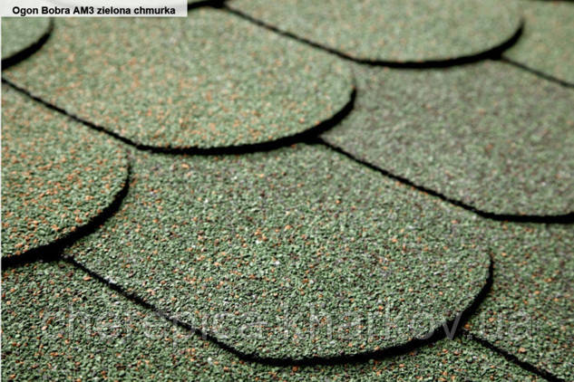 Бітумова черепиця ICOPAL Хвіст бобра Зелений ліс, фото 1