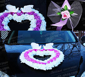 Прикраса на весільний автомобіль (прикраси на машину) прикраси машини на весілля