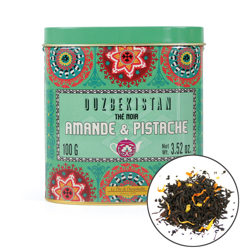 Органічний узбецький чай з солодким мигдалем і фісташками 100 г, Terre d'oc