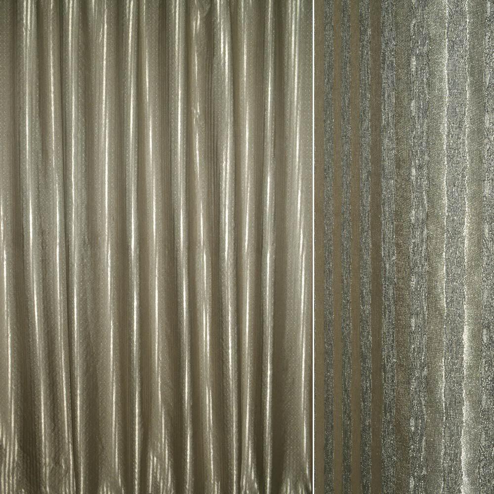 Атлас жакард 2-х-стор. для штор смужка фактурна оливковий, ш.280