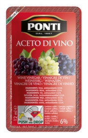 Уксус из красного вина Ponti Aceto di Vino Rosso, 500 мл. - фото 4 - id-p50633917