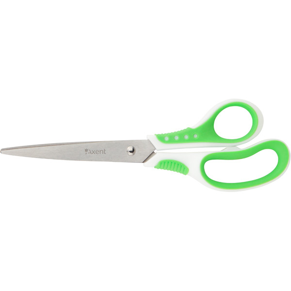 Ножиці Axent Shell 6305-09-A, 21 см, прогумовані ручки, біло-салатові