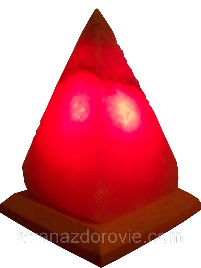 Солевая лампа Пирамида малая 4-5 кг - фото 3 - id-p50641080