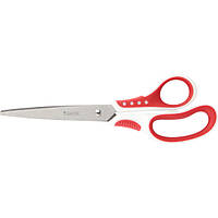 Ножиці Axent Shell 6305-06-A, 21 см, прогумовані ручки, біло-червоні