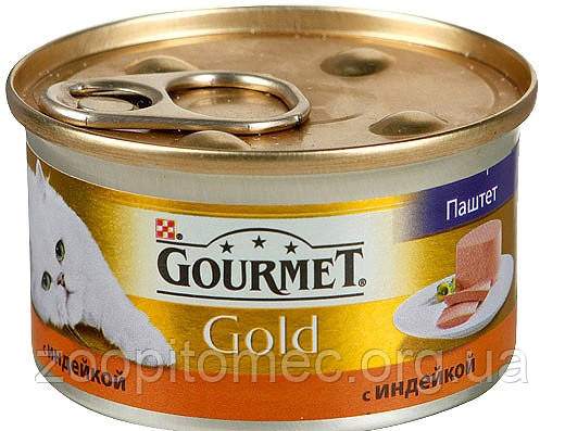 Gourmet Gold (Гурмет Голд) Консерва паштет для кішок з індичкою, 85 г
