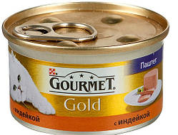 Gourmet Gold (Гурмет Голд) Консерва паштет для кішок з індичкою, 85 г