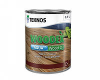 Масло воднодисперсионное TEKNOS WOODEX AQUA WOOD OIL для древесины 0,9 л