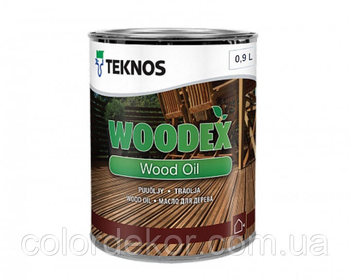 Масло органоразбавляемое TEKNOS WOODEX WOOD OIL для древесины 0,9 л - фото 1 - id-p674293081