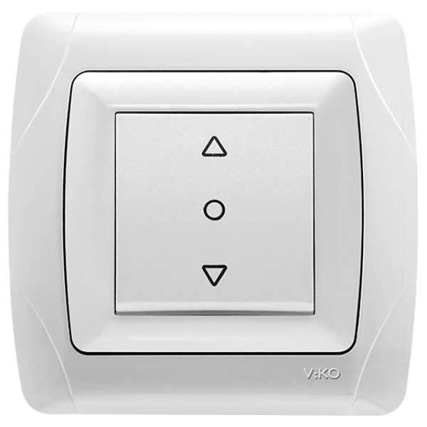 Кнопковий вимикач жалюзі 1-кл. білий 90561072 VIKO CARMEN