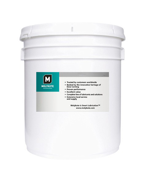 Біла суспензія твердих мастильних речовин у мінеральній олії Molykote HTF
