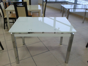 Стіл на кухню скляний розкладний ТВ017 (без візерунків) Fusion Furniture, фото 2