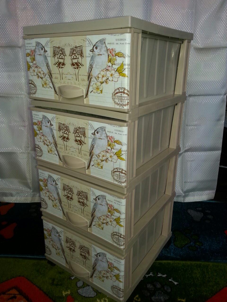 Пластиковий комод elif папуги,купити комод, ящик для речей і іграшок (еліф), фото 1