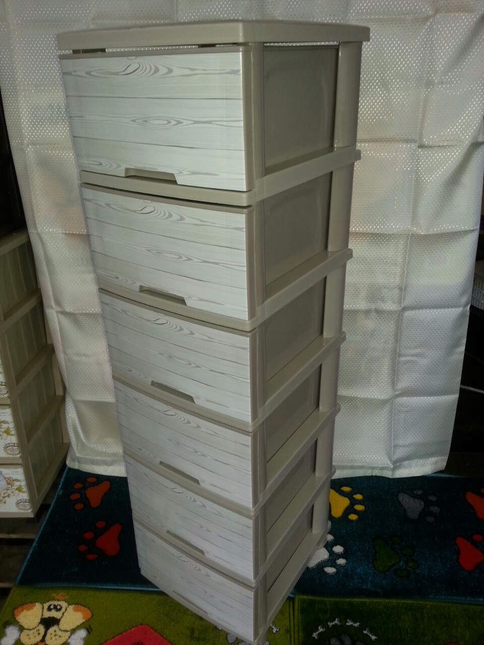 Комод на 6 ящиків "дерево" кремовий Алеана, фото 1