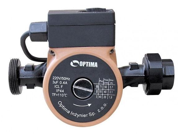 OP25-40 Насос циркуляційний Optima 180 мм, фото 1