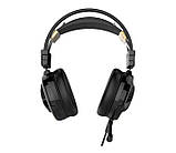Навушники професійні ігрові з мікрофоном і підсвіткою HAVIT H2163U, 7.1USB, black, фото 2