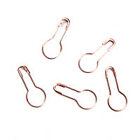 Основа для Брошки, Шпилька, Колір: Рожево-золотий, 22 мм x 10 мм