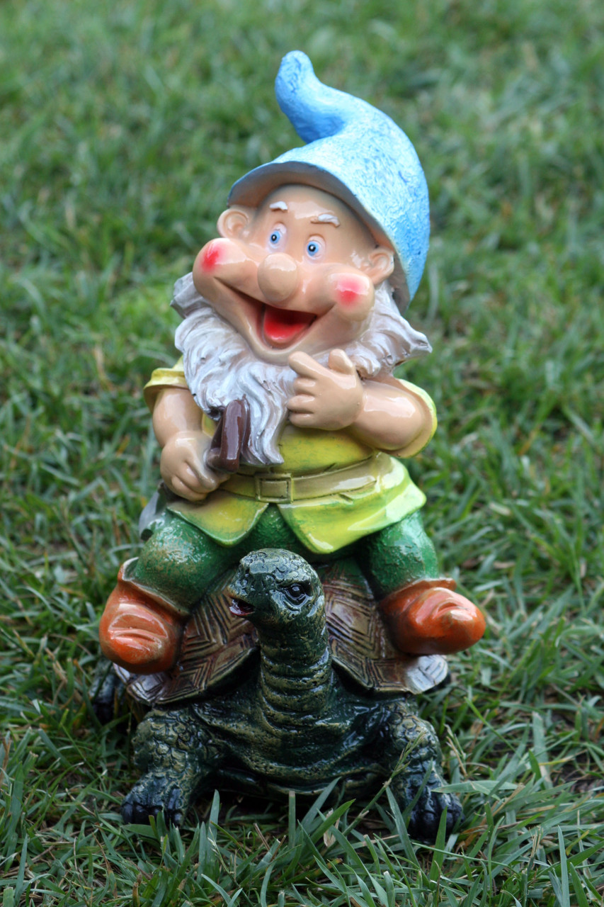 Гном на черепахі (М) H-29см, фото 1
