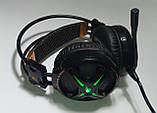 Навушники професійні ігрові з мікрофоном і підсвіткою HAVIT H2163U, 7.1USB, black, фото 3