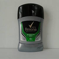 Твердий чоловічий дезодорант антиперспірант Rexona Quantum 50 мл. (Рексона Квантум)