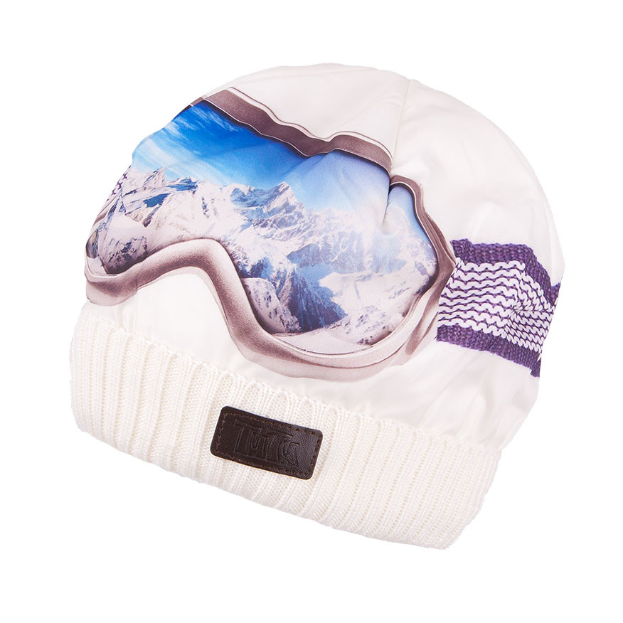 Шапка зимова 3D принт окуляри лижника для хлопчиків і дівчаток TuTu 61. арт. 3-003127 (52-56), фото 1